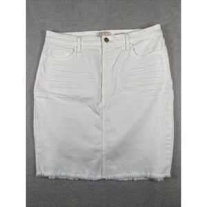 Jen 7 by 7 for All Mankind white denim skirt